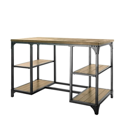 - Powell Benjamin Desk, Driftwood Finish