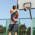 thumbnail image 5 of Honeii Sunset Ocean Watercolor Dolphin print basktball shirt for men and women, Unisex basketball jersey for Theme party-Medium, 5 of 6