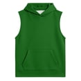thumbnail image 3 of YM Boys T-Shirts, Boys Tank Top Muscle Tee Sleeveless Workout Shirt Athletic for Kids (11-12 Years,Green), 3 of 4