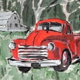 thumbnail image 2 of Warren, Annie 15x15 White Modern Wood Framed Museum Art Print Titled - Big Red Truck IV, 2 of 4
