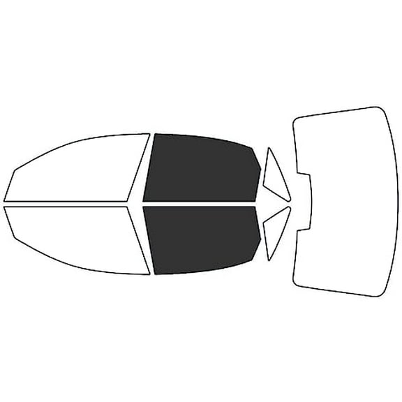 Rvinyl Window Tint Kit Compatible with Audi S4 2009-2016 (Sedan) - Back Precut Kit - 20%