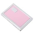 thumbnail image 2 of Estuche protector para tarjetero de crédito Caja antirrobo antimagnética para tarjetas de crédito (PU rosa + pieza de metal), 2 of 8