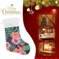 thumbnail image 4 of Coolnut 1PCS Christmas Stocking Colorful Flowers Xmas Stockings Decoration for Family Holiday Party Ornaments Decor Fireplace, 17.7 x 12 Inch, 4 of 7
