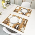thumbnail image 6 of Winter Friends Reversible Placemat Non Slip Coffee Mat 18x12 Inch for Dining, Kitchen, Coffee, 6 of 9