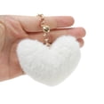 thumbnail image 4 of Ofertas Únicas 1 Pc Charm de Bolso de Corazón con Borlas Accesorios de Bolsa Blanco, 4 of 5