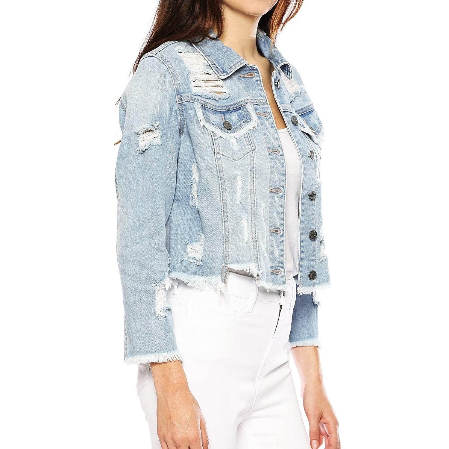 Frayed Jean Jacket | Walmart 