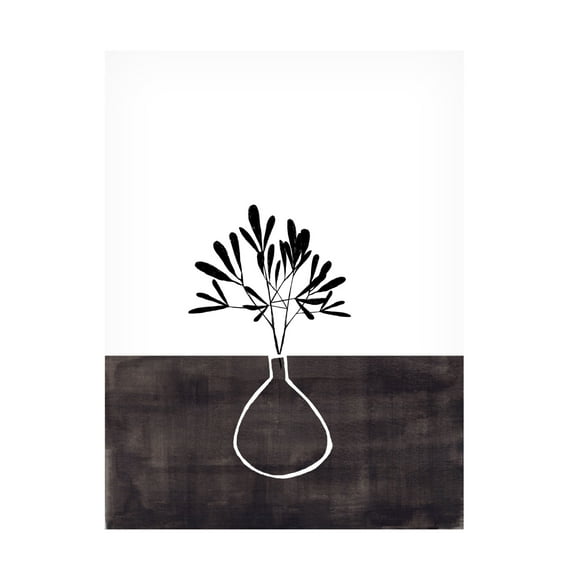 Trademark Fine Art Ejaaz Haniff Ink Vase Canvas Wall Art