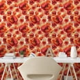 thumbnail image 2 of Ambesonne Poppy Peel & Stick Wallpaper for Home, Watercolor Romance Flowers, 13"x100", Dark Coral Vermilion, 2 of 5