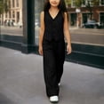 thumbnail image 7 of Owordtank Girls 2 Piece Outfits Summer Sleeveless Suit Vest Wide Leg Pants Business Work Casual Blazer Sets, 7 of 7