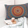 thumbnail image 5 of KLL Mandala Pillow Covers Envelope Closure,Super Soft and Cozy Fuzzy Fleece Pillow Case Cover 14"x20", 5 of 7