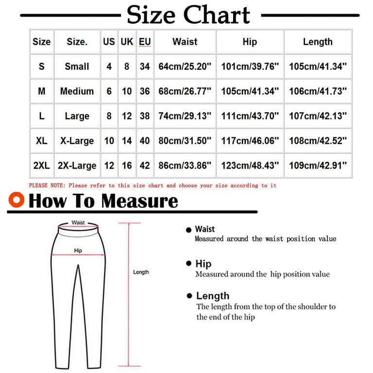Mrat Womens Elastic Pants Full Length Pants Ladies Solid Color High-waist  Loose Ladies Wide Leg Pants Boho Pants for Female White M 