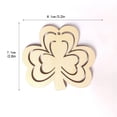 thumbnail image 5 of 10Pcs Clovers Shaped Wooden Embellishment,Unfinished Paintable Blanks Wooden Decorations,St. Patricks Day Hanging DIY Craft Supplies, 5 of 6