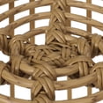 thumbnail image 5 of GDF Studio Apulia Outdoor Wicker 3 Piece Chat Set with Cushion, Light Brown and Beige, 5 of 13