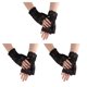 thumbnail image 4 of Manoplas de mujer Minnieouse encaje rosa guantes de fiesta sin dedos cortos decorativos, 4 of 6