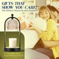 thumbnail image 5 of Candle Warmer Lamp with Timer, Electric Glass Candle Warmer Light for Bedroom, Dimmable Wax Melts Warmer for Candle Jars, Beside Lamp Gifts for Women Home Decor (2 Bulbs Included), 5 of 9