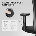 thumbnail image 2 of SIHOO M18 Upgraded Wheels Office Chair Ergonomic Desk Chair, Breathable Mesh Design High Back Computer Chair, Adjustable Headrest and Lumbar Support (Light Black), 2 of 7