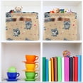 thumbnail image 7 of FREEAMG Cartoon Raccoons Storage Basket, Durable Canvas Organizer With Handles Large Collapsible Storage Bins Boxes for Home Office - 2 Pack, 7 of 7