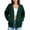 Green, variant on Edvintorg Oversized Hoodies for Women Long Sleeve Loose Casual Sweatshirt Drawstring Zip up Hooded Top with Pocket Women’S Clothing Light Blue M