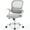 Grey, variant on Ergonomic Mesh Office Chair, Mid-Back Computer Desk Chair with Adjustable Height, Flip-Up Armrests & Built-In Lumbar Support for Home Office, Black