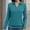 006 Mint Green, variant on Womens Long Sleeve Tops Dressy Casual V Neck Polo Shirts Business Work Blouses