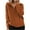 Orange, variant on IROINNID Long Cardigans for Women Autumn Winter Striped Thread Coat Loose Knit Zipper Cardigan Long Sleeve Lapel Cardigan Tops,Khaki