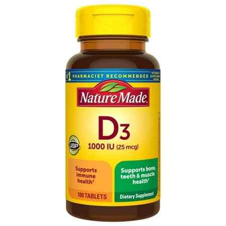 Nature Made Vitamin D3 1,000 Iu (25 mcg) 100 Tabs