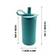 thumbnail image 2 of Vaso de agua con pajita, botella deportiva de 450 ml, vaso con pajita, vaso sellado, vaso de agua antiderrames, 2 of 2