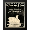 thumbnail image 2 of Vintage Apple Collection 12x14 Black Modern Framed Museum Art Print Titled - Swan Cremes, 2 of 5