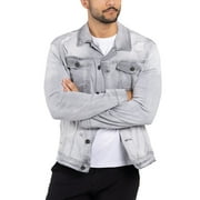 X RAY Jeans Mens Denim Jacket, Grey, S