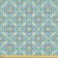 thumbnail image 2 of Mandala Fabric by the Yard, Ornamental Geometric Boho Far Eastern Feels in Soft Tones, Decorative Upholstery Fabric for Sofas and Home Accents, Pale Azure Blue Mustard by Ambesonne, 2 of 5