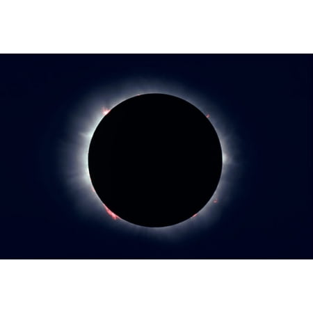Total solar eclipse taken near Carberry Manitoba Canada Poster Print by Alan DyerStocktrek