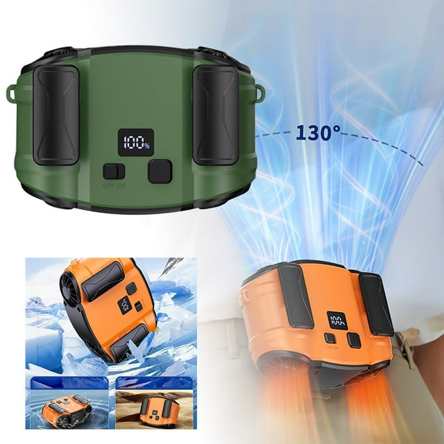 Portable USB Rechargeable Fan Type C Interface 10W Power for Outdoor and Indoor Use Long Battery Life 6 13 Hours for Home Travel