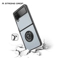 thumbnail image 7 of CoverON For Samsung Galaxy Z Flip 4 Case, Clear Back Ring Holder Kickstand Phone Cover, Black, 7 of 7
