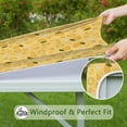 thumbnail image 6 of Yellow Lemon Fruit Slices Yellow Pattern Square Fitted Tablecloth with Elastic Edge,Square Table Cover,Washable Elastic Table Cover for Home Kitchen Party Decor 36"x36", 6 of 6
