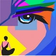 thumbnail image 2 of Pansanit, Surapol 15x15 Gold Ornate Wood Framed with Double Matting Museum Art Print Titled - Beautiful Eyes 001, 2 of 4