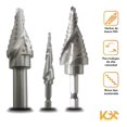 thumbnail image 3 of 10 Brocas Escalonada Circular Avellanadora Sacabocado Madera Kingsman 211150, 300150, 3 of 5