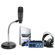 Presonus Audiobox 96 Studio Recording Interface+Headphones+Mic+Gooseneck Stand