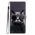 thumbnail image 3 of Funda de cuero con tapa para Samsung Galaxy, carcasa protectora con diseño de gato y mariposa para Samsung Galaxy A13, A04, 4G, A04S, A14, A54, 5G, 3 of 5