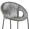 thumbnail image 5 of Acapulco 26" Indoor Outdoor Steel Bar Stool with Gray Rope, 5 of 12