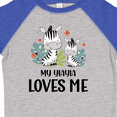 thumbnail image 4 of Inktastic Zebra My Yiayia Loves Me Boys or Girls Toddler T-Shirt, 4 of 5