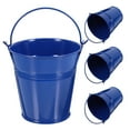 thumbnail image 1 of 4pcs Small Metal Buckets with Handles Iron Planters Decorative Buckets Storage Bucket, 1 of 8