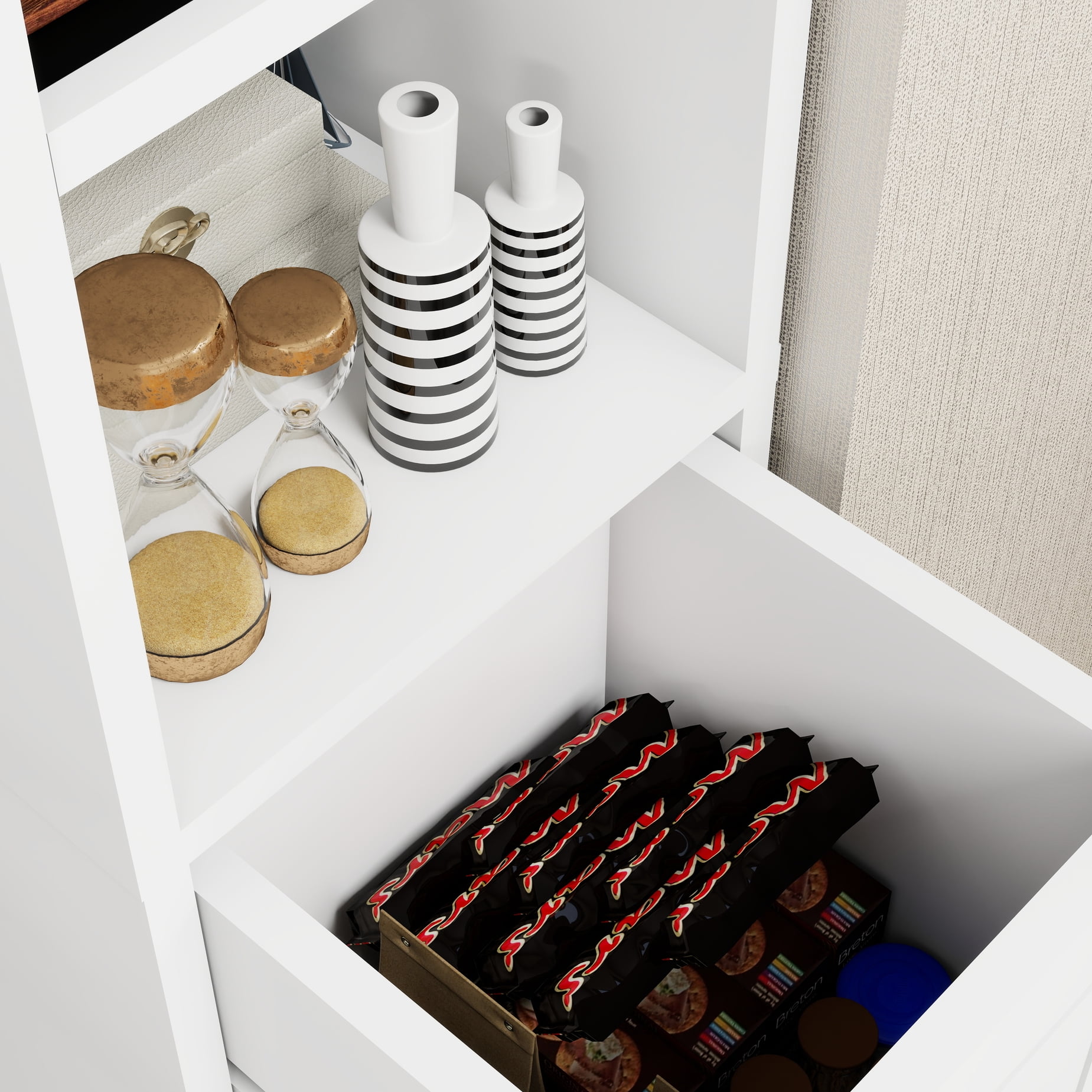 Bathroom Storage Cabinet 71" - White With 4 Adjustable Shelves 1 Drawer, 2 Doors Organize Your 7.98" X 72.25" Freestanding For Towels, Cosmetics Modern Design Home