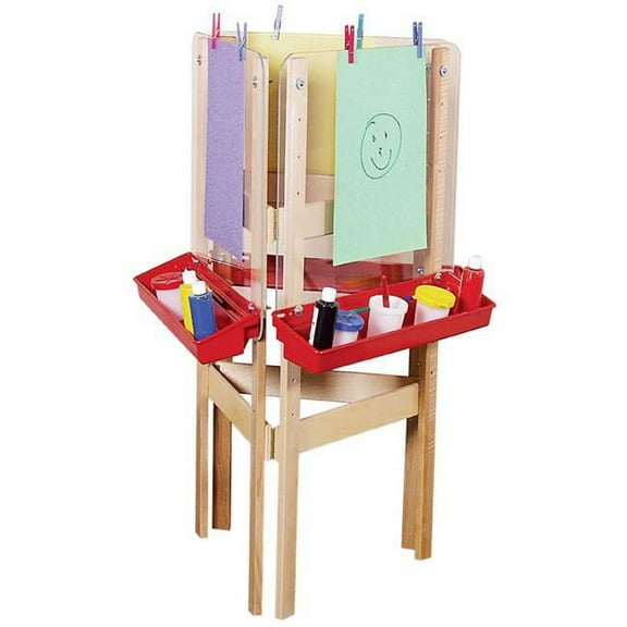 Wood Designs 18600 - 3-Way Adjustable Easel With Chalkboard