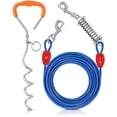 thumbnail image 1 of Cable de amarre para perros Petbobi y estaca de 40 pies, resistente, 1 of 6