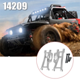 thumbnail image 4 of Piezas de Brazo Oscilante Inferior de Mejora de Metal para Coche RC para Go 1/14 14209 14210 H14BM Piezas de Actualización de Coche RC (Plateado), 4 of 5