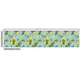 thumbnail image 2 of Ambesonne Botanical Fabric by the Yard Upholstery, Lemon Motif with Blossoms, 3 Yards, Yellow Blue and Green, 2 of 4