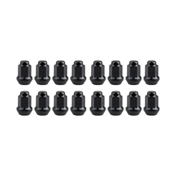 Motosport Alloys (16pk) Tapered Lug Nut 3/8" with 14mm Head Black for Polaris SPORTSMAN 570 2014-2018