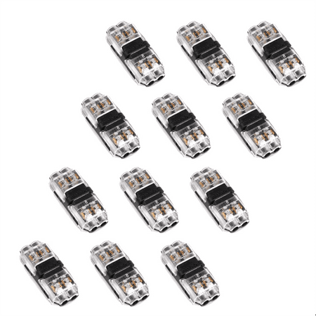 

12 Piece 2 Pin 2 Way Universal Compact Wire I-Terminal