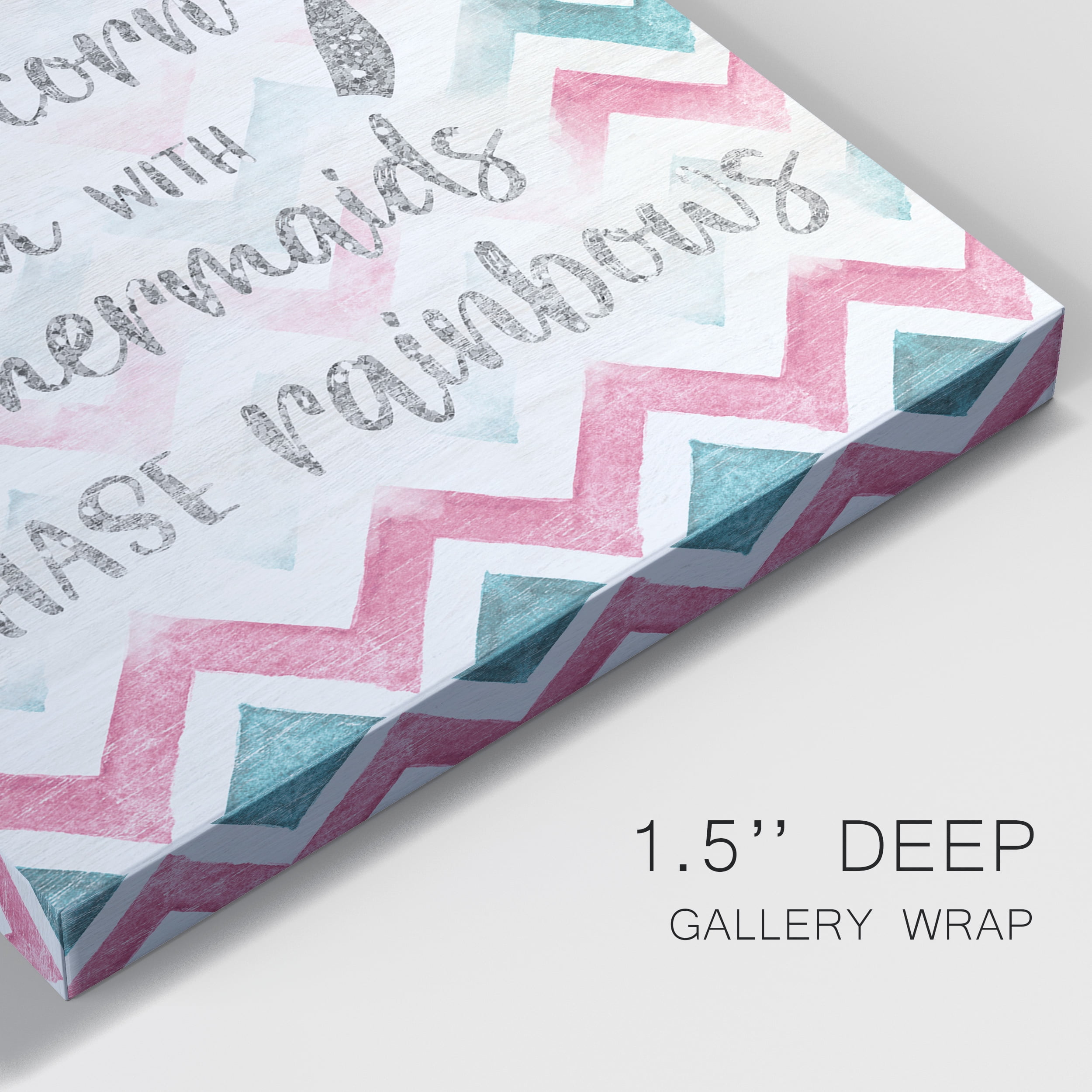 Fairies Unicorns Mermaids Premium Gallery Wrapped Canvas - Ready to Hang - 18 x 27