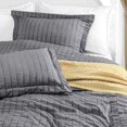 thumbnail image 4 of Juego de funda nórdica Utopia Bedding Queen Size Seer Sucker, gris, 4 of 8